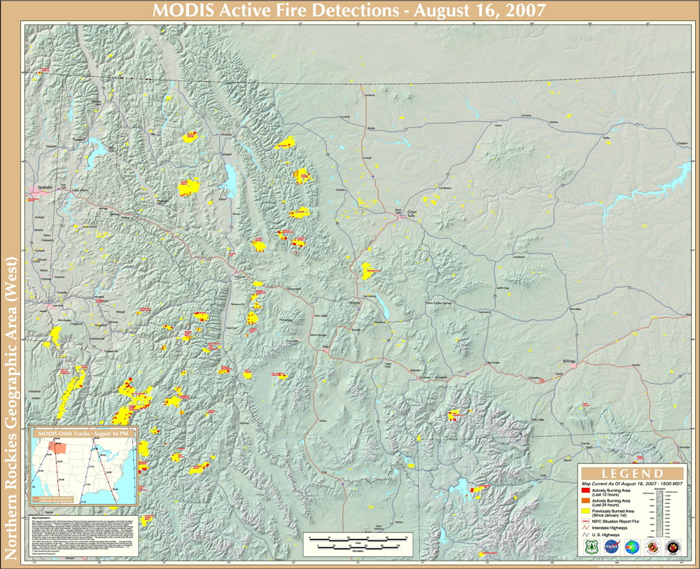 Current Fire Map In Montana United States Map
